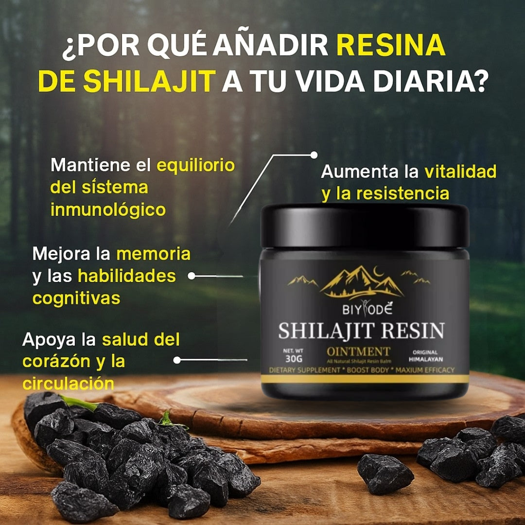 NATURAL SHILAJIT RESIN Rejuvenecimiento y energía en cada porción.