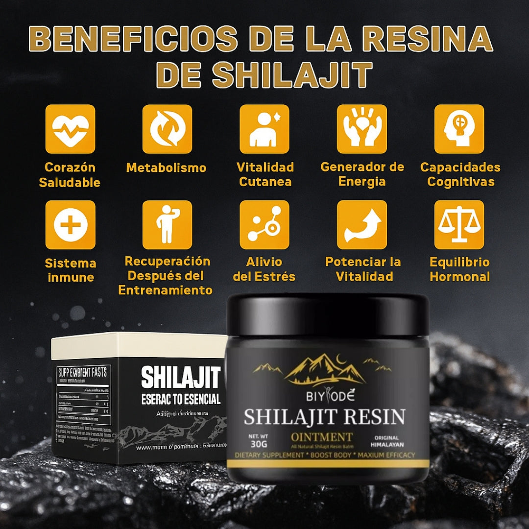 NATURAL SHILAJIT RESIN Rejuvenecimiento y energía en cada porción.