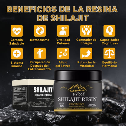 NATURAL SHILAJIT RESIN Rejuvenecimiento y energía en cada porción.
