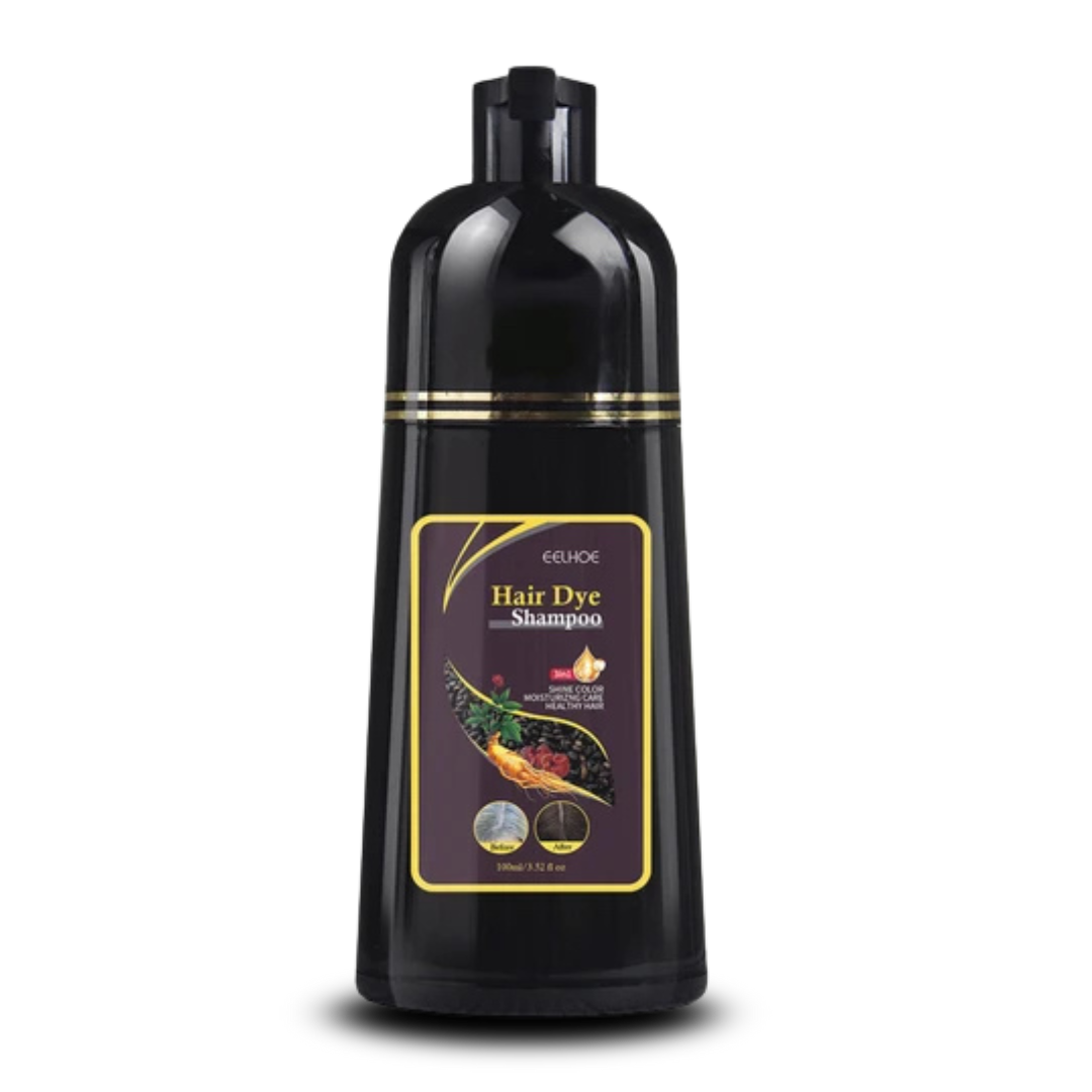 Shampoo Black Hair Dye | Recupera tu tono natural sin tintes: adiós a las canas con un solo lavado