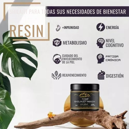 NATURAL SHILAJIT RESIN Rejuvenecimiento y energía en cada porción.