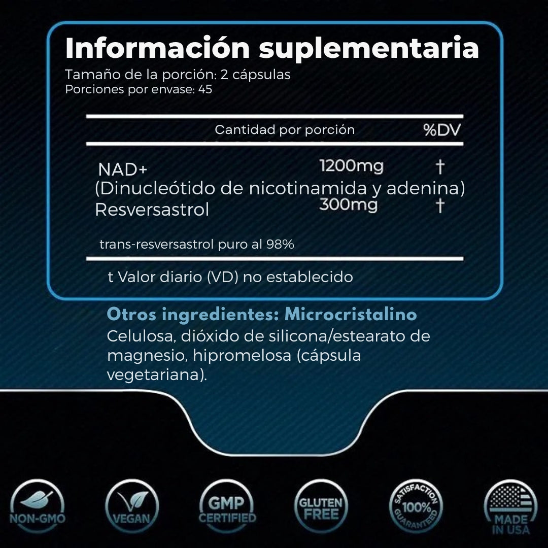 NeuroVital NAD+ | Recarga tu energía natural a nivel celular y vuelve a sentirte tú
