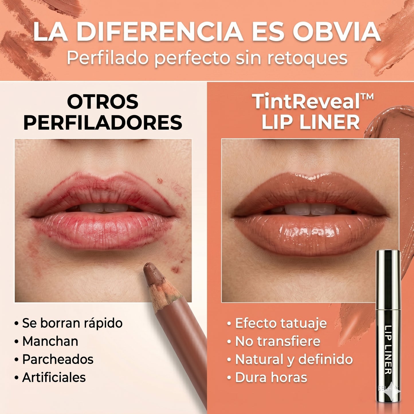 TintReveal™ Lip Liner Labios definidos y naturales durante horas sin retoques.
