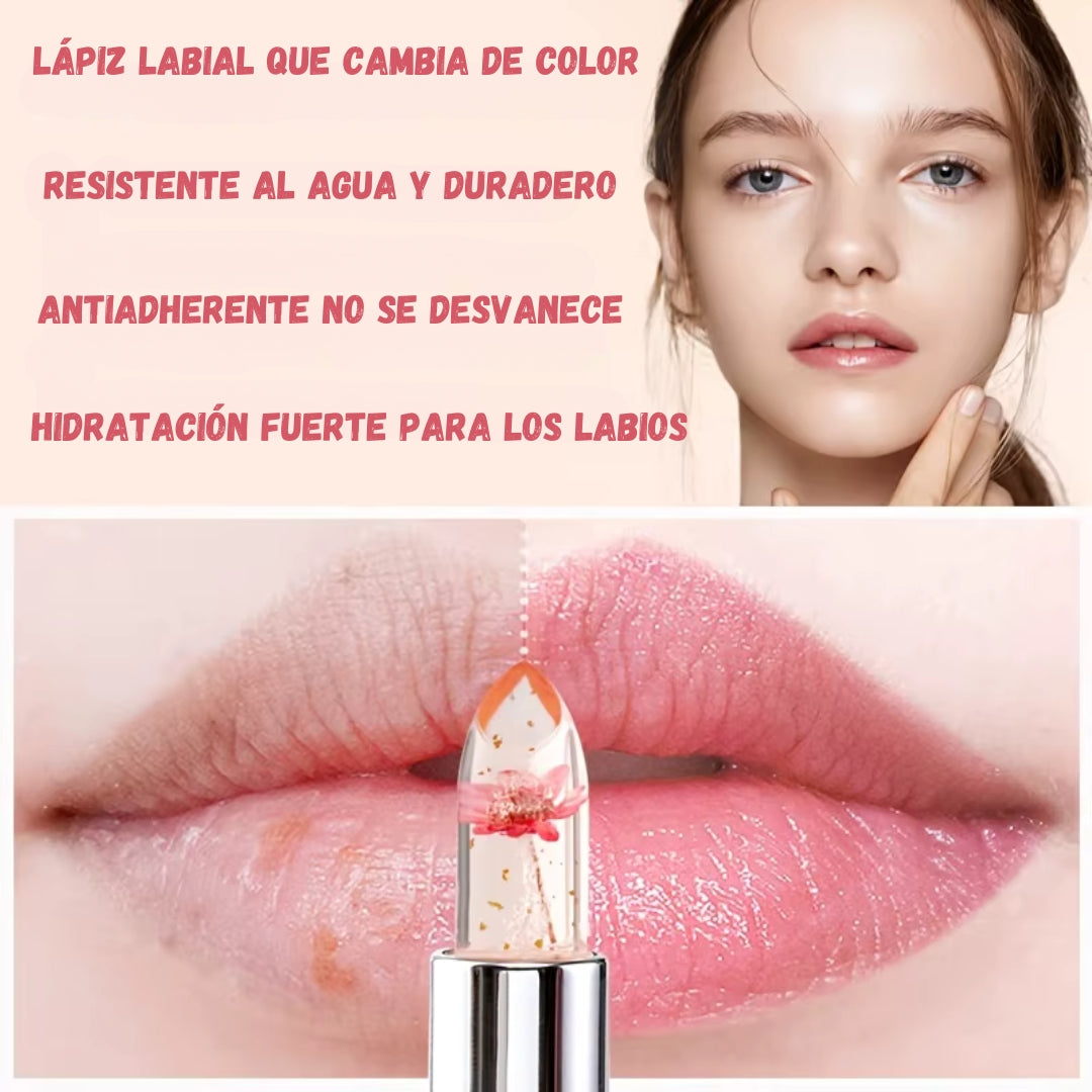 1+1 GRATIS | BÁLSAMO LABIAL FLOWER JELLY™ RESALTA TU BELLEZA NATURAL - ¡TU COLOR ÚNICO AL INSTANTE!