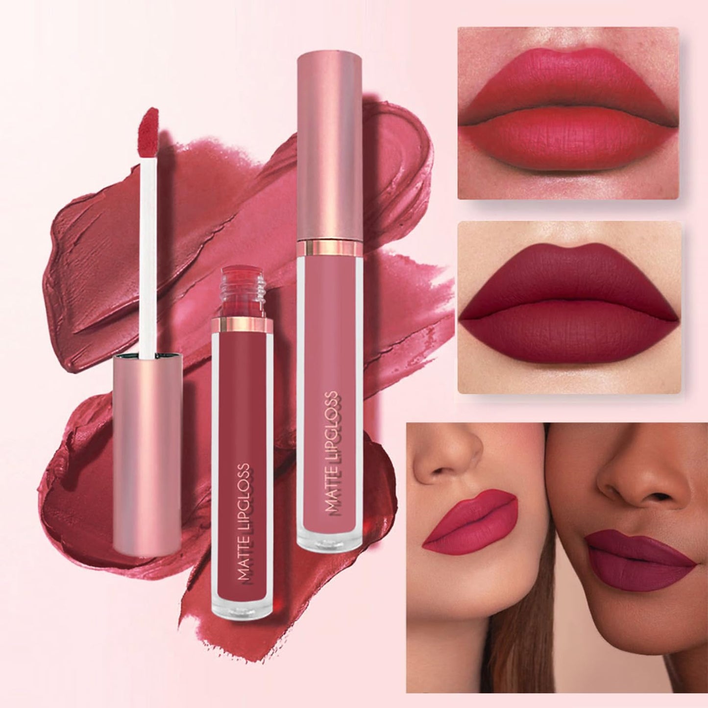 Set 6 Labiales LuxeKiss™ HANDAYAN -  Acabado mate perfecto | Sin retoques todo el día